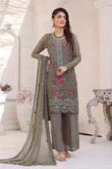 Libaas e Khas by Soghat Unstitched 3 Piece Luxury Chiffon Suit-LK-08