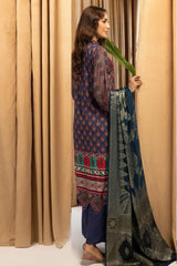 Zarki's by Riaz Arts Unstitched 3 Piece Printed Kundan Sateen Suit-KS-08