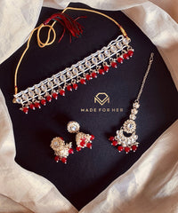 Made For Her-Indian Kundun Choker - KAHD241