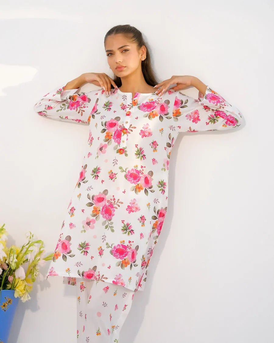 Dhaga Stitched 2 Piece Lawn Collection'2025-Matching separate 008