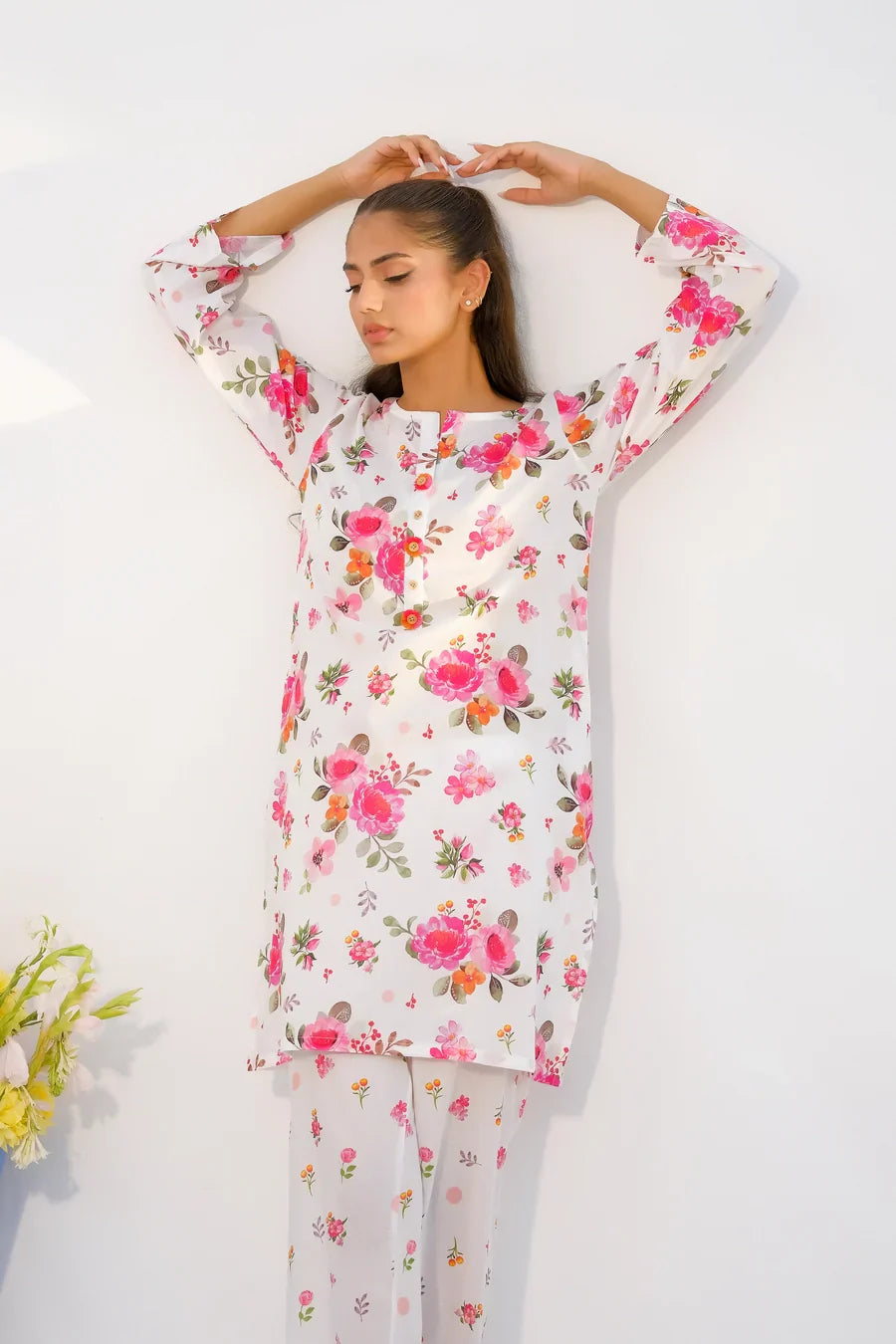Dhaga Stitched 2 Piece Lawn Collection'2025-Matching separate 008