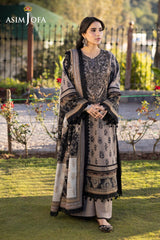 Asim Jofa Unstitched 3 Piece Winter Suit-AJUW-08