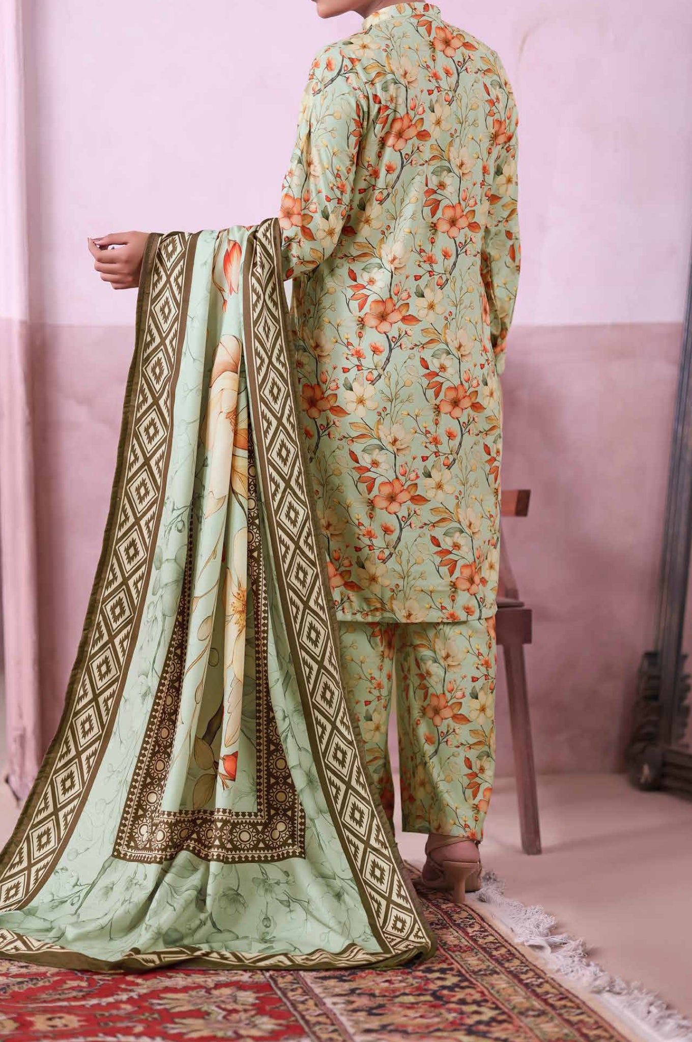 Khaas by Aizal Stitched 3 Piece Printed Ayudia Collection'2025-A-K-08