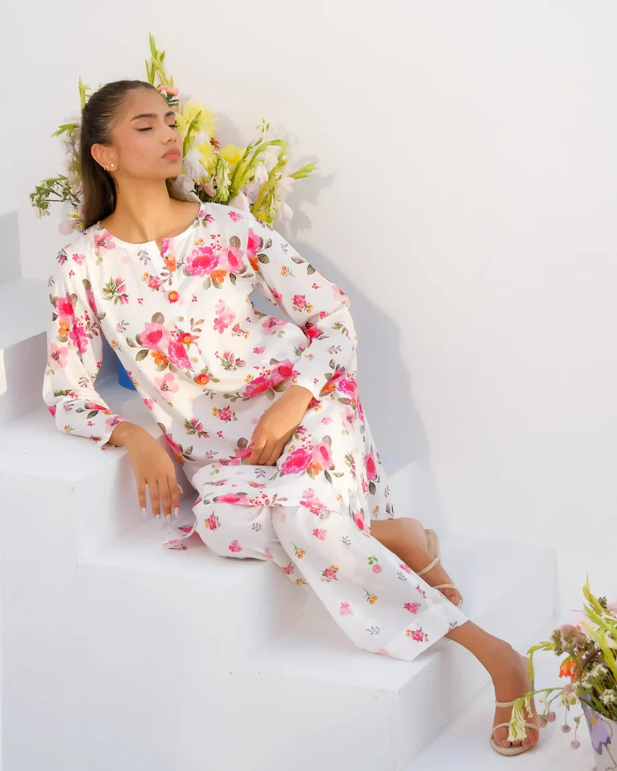 Dhaga Stitched 2 Piece Lawn Collection'2025-Matching separate 008