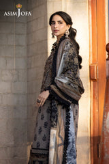 Asim Jofa Unstitched 3 Piece Winter Suit-AJUW-08