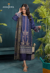 Asim Jofa Gul Rung Pret Collection Ajgr-20 Printed Swiss Lawn 3 Pcs