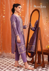 Asim Jofa Tara Sitara Ajtm-18 - 2 Pcs Embroidered Lurex Jacquard Motive 2 Pcs