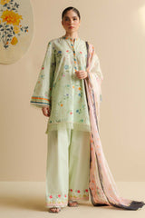 CoCo Prints By Zara Shah Jahan Unstitched 3 Piece Lawn Drop Two Suit-09-A-Kaia