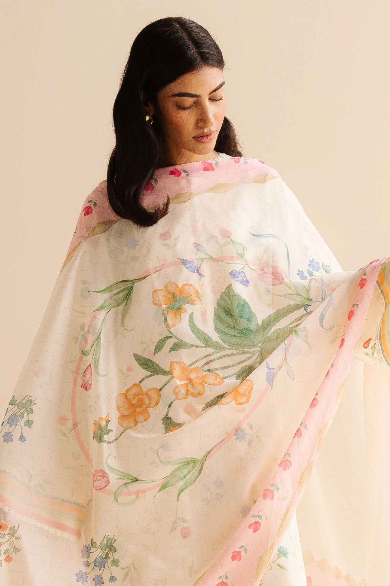 CoCo Prints By Zara Shah Jahan Unstitched 3 Piece Lawn Drop Two Collection'2025-09-B-Kaia