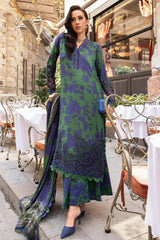 M Prints By Maria B Unstitched 3 Piece Cambric Fall Edit Suit-MPT-2309-B