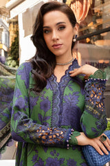 M Prints By Maria B Unstitched 3 Piece Cambric Fall Edit Suit-MPT-2309-B