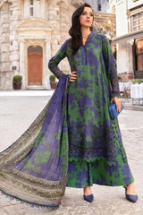 M Prints By Maria B Unstitched 3 Piece Cambric Fall Edit Suit-MPT-2309-B