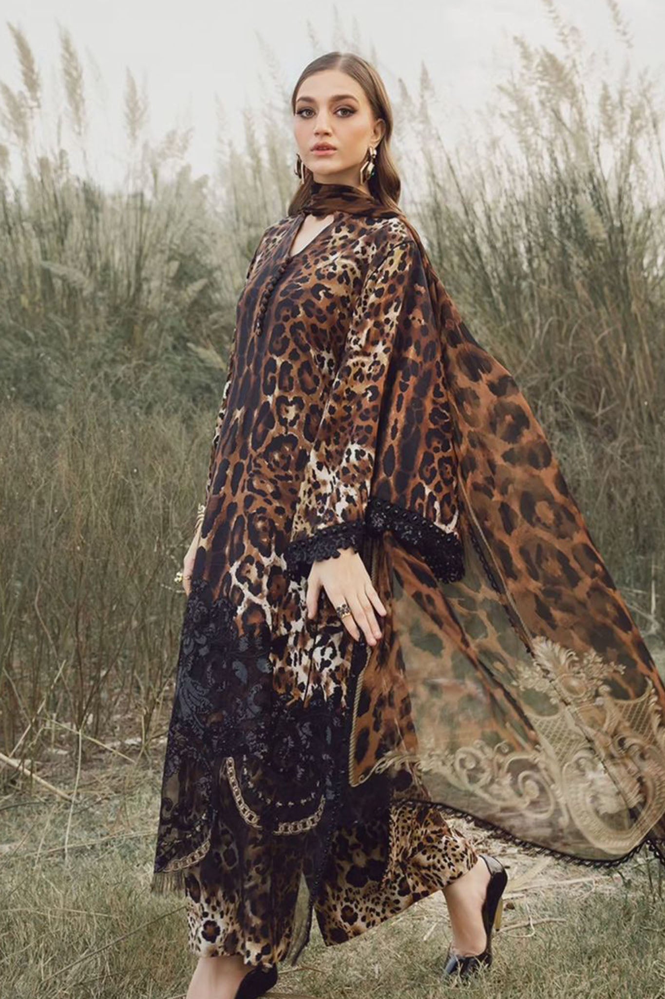 M Prints By Maria B Unstitched 3 Piece Winter Edition Collection'2024-09-B