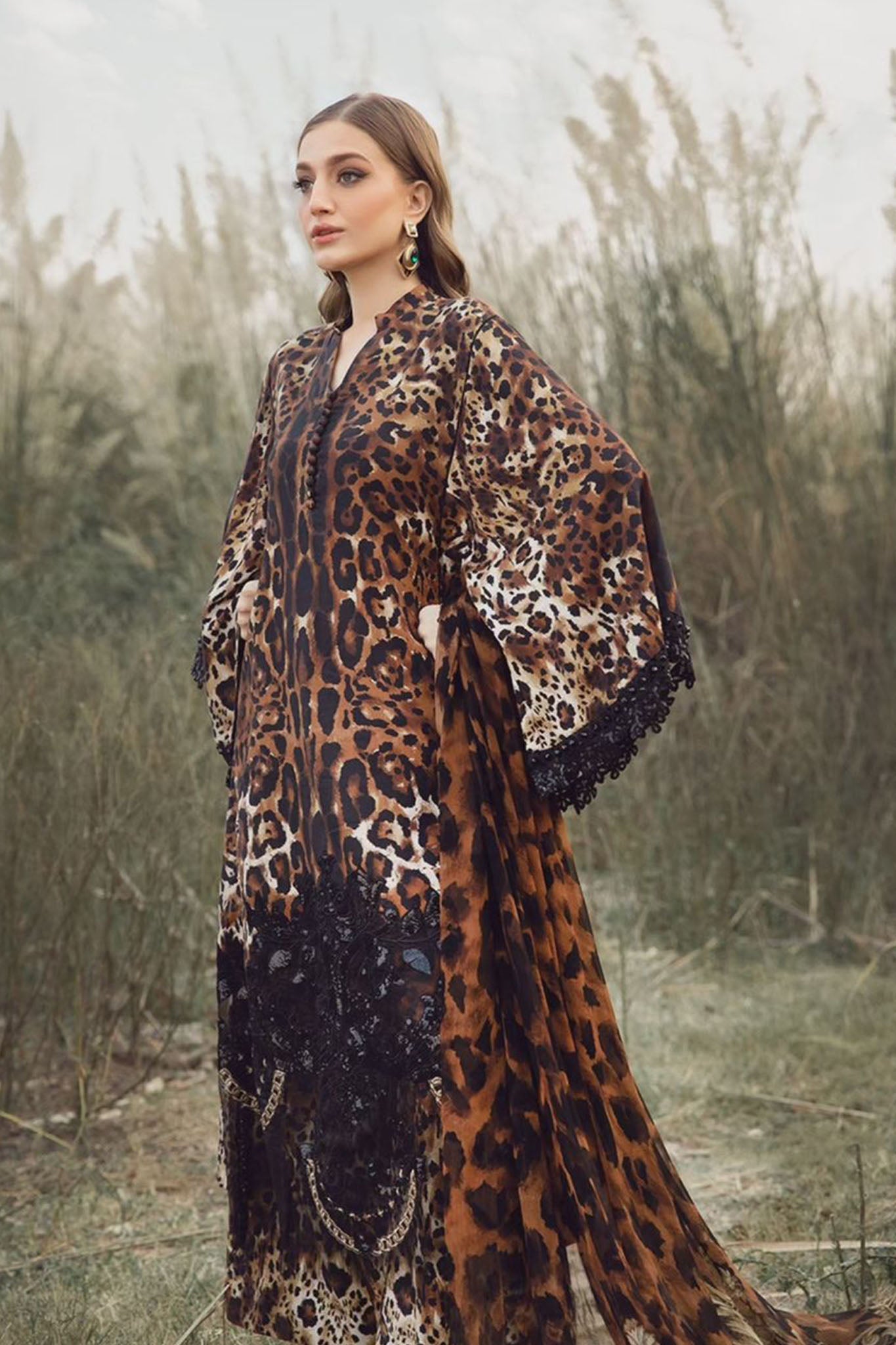 M Prints By Maria B Unstitched 3 Piece Winter Edition Collection'2024-09-B
