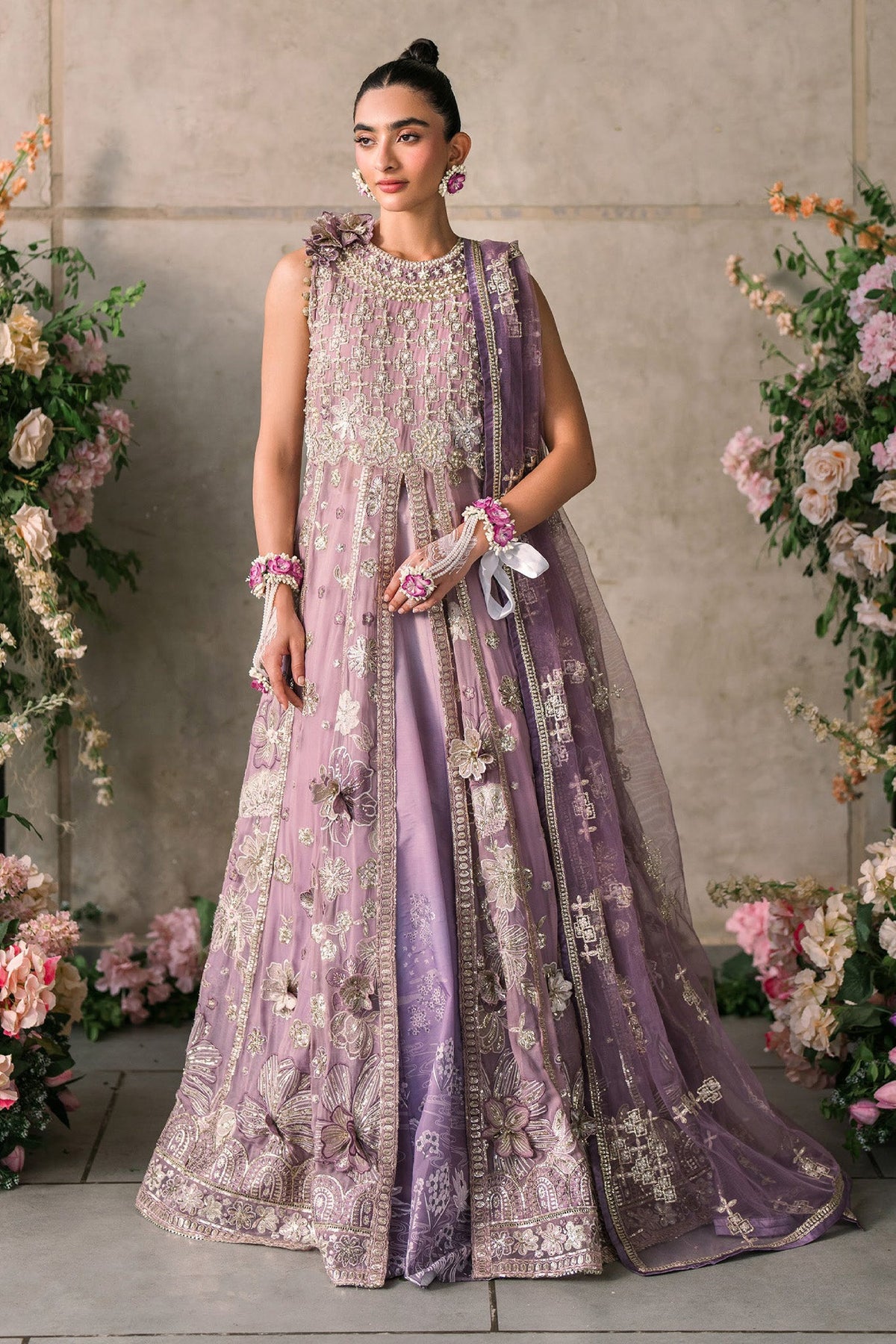 Mastani Evening By Mushq Unstitched 3 Piece Luxury Formals Chiffon Collection'2024-MCH-05-Sana