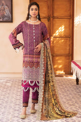 Mahee's by Riaz Arts Unstitched 3 Piece Emb Staple Slub Suit-SS-09