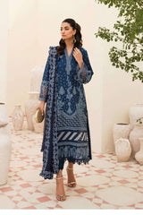 Afrozeh Unstitched 3 Piece Festive Chikankari Lawn Collection'2023-09-Azure