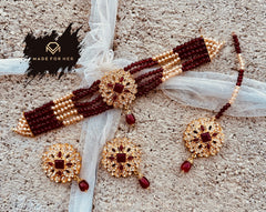 Made For Her-Nureh Delicate Choker Set - KAHD1010
