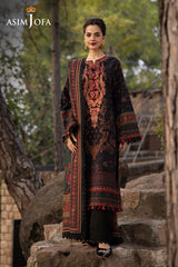 Asim Jofa Unstitched 3 Piece Winter Suit-AJUW-09