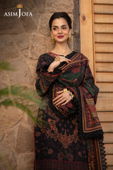 Asim Jofa Unstitched 3 Piece Winter Suit-AJUW-09