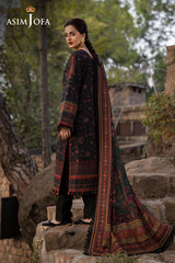 Asim Jofa Unstitched 3 Piece Winter Suit-AJUW-09