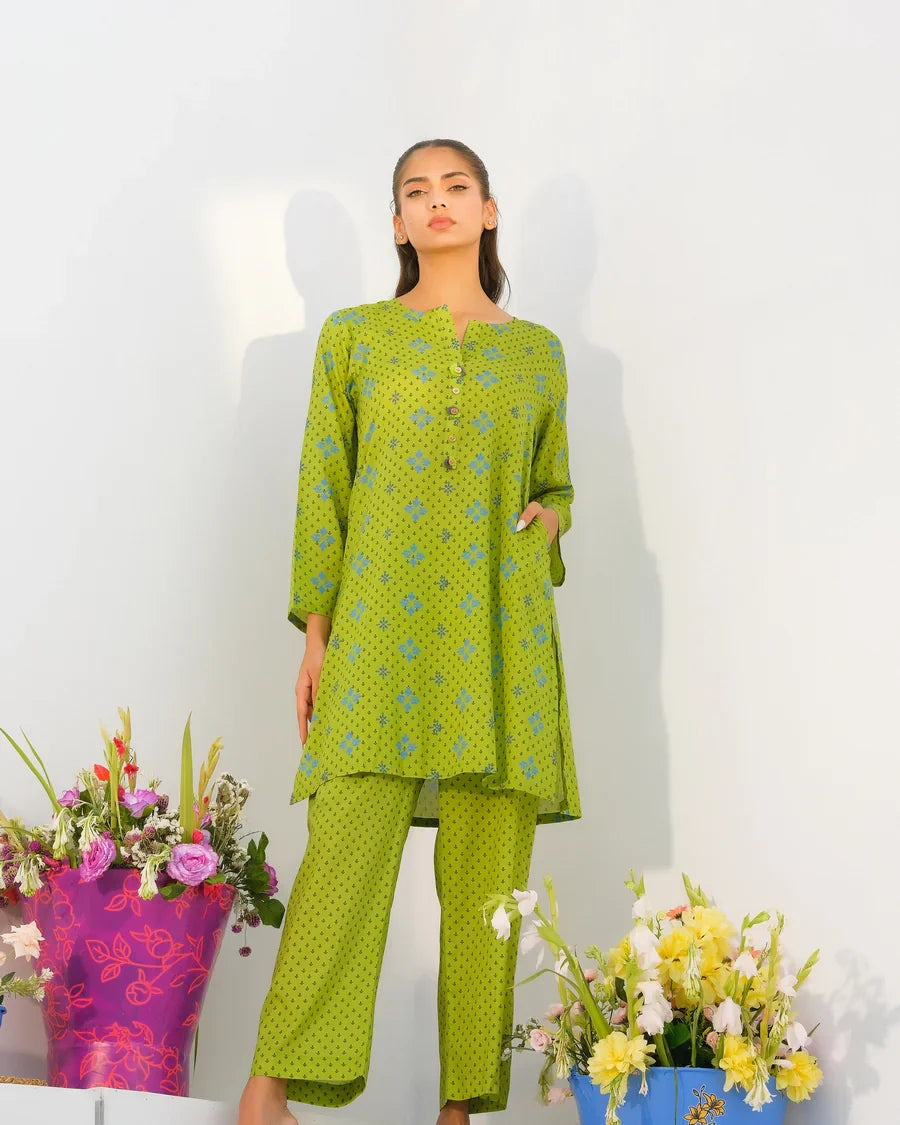 Dhaga Stitched 2 Piece Lawn Collection'2025-Matching separate 009