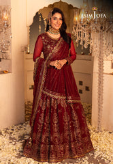 Asim Jofa Shehnai Festive Ajsh-16 Embroidered Chiffon 3 Pcs