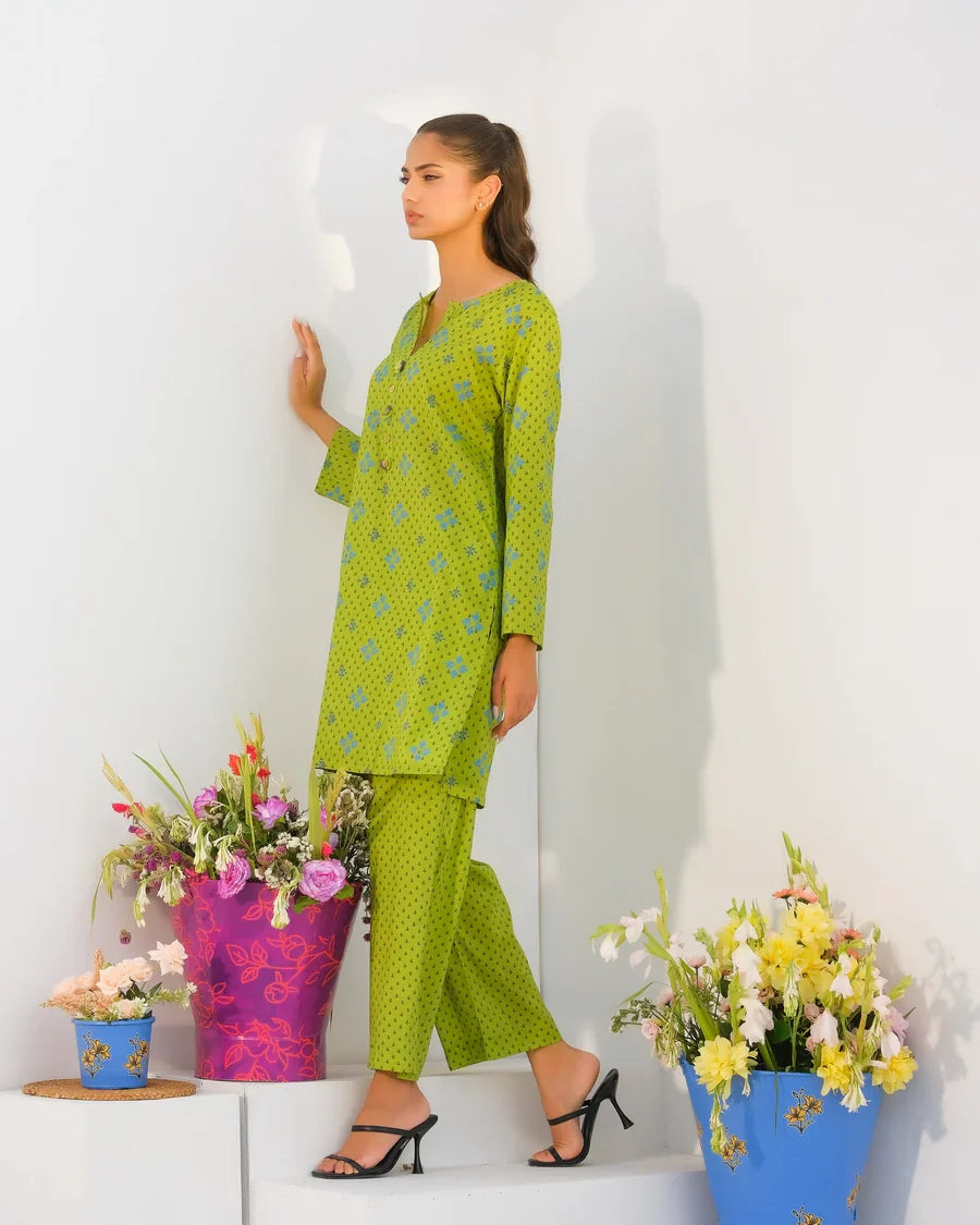 Dhaga Stitched 2 Piece Lawn Collection'2025-Matching separate 009