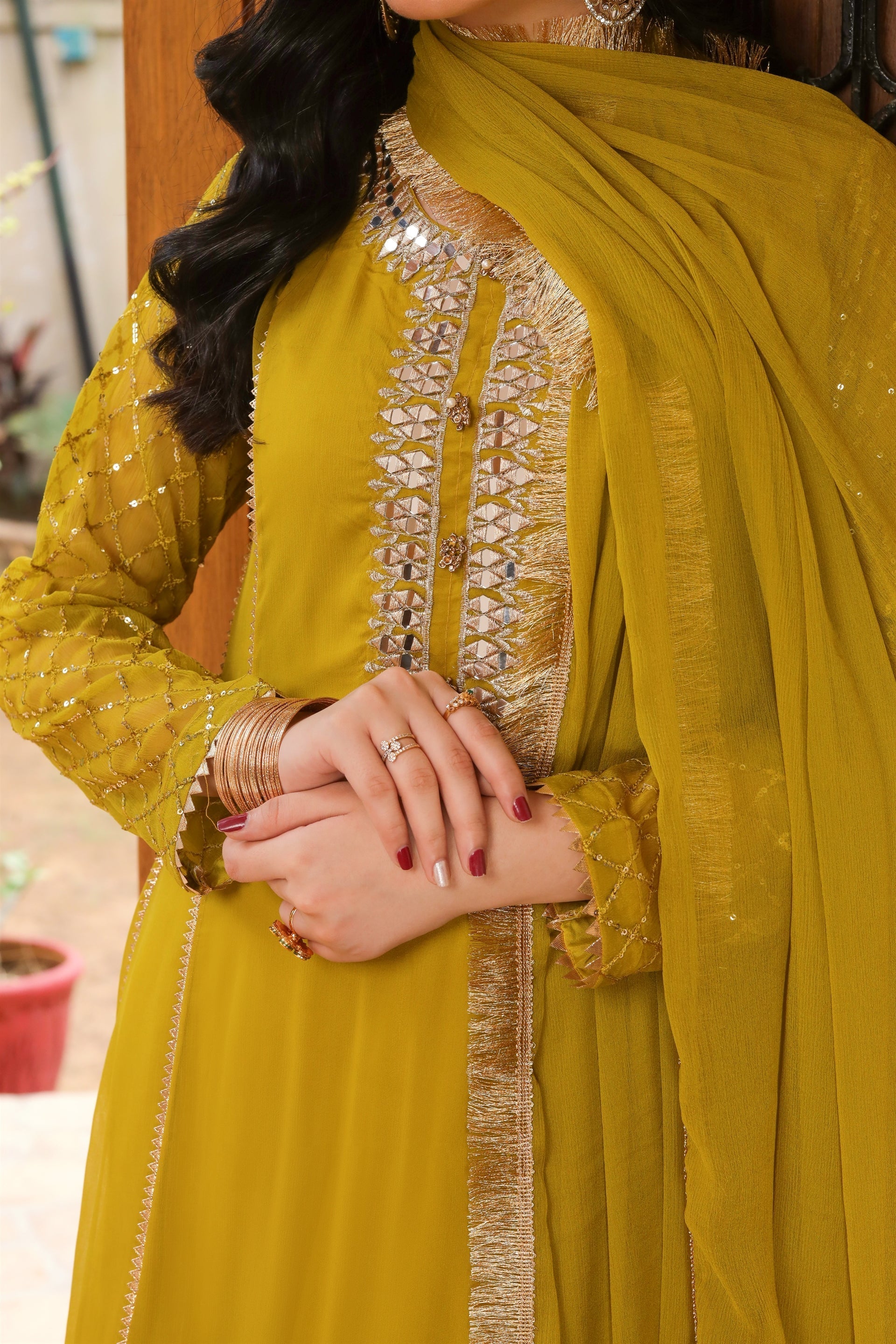 Manahils Stitched Formals Kurti 123