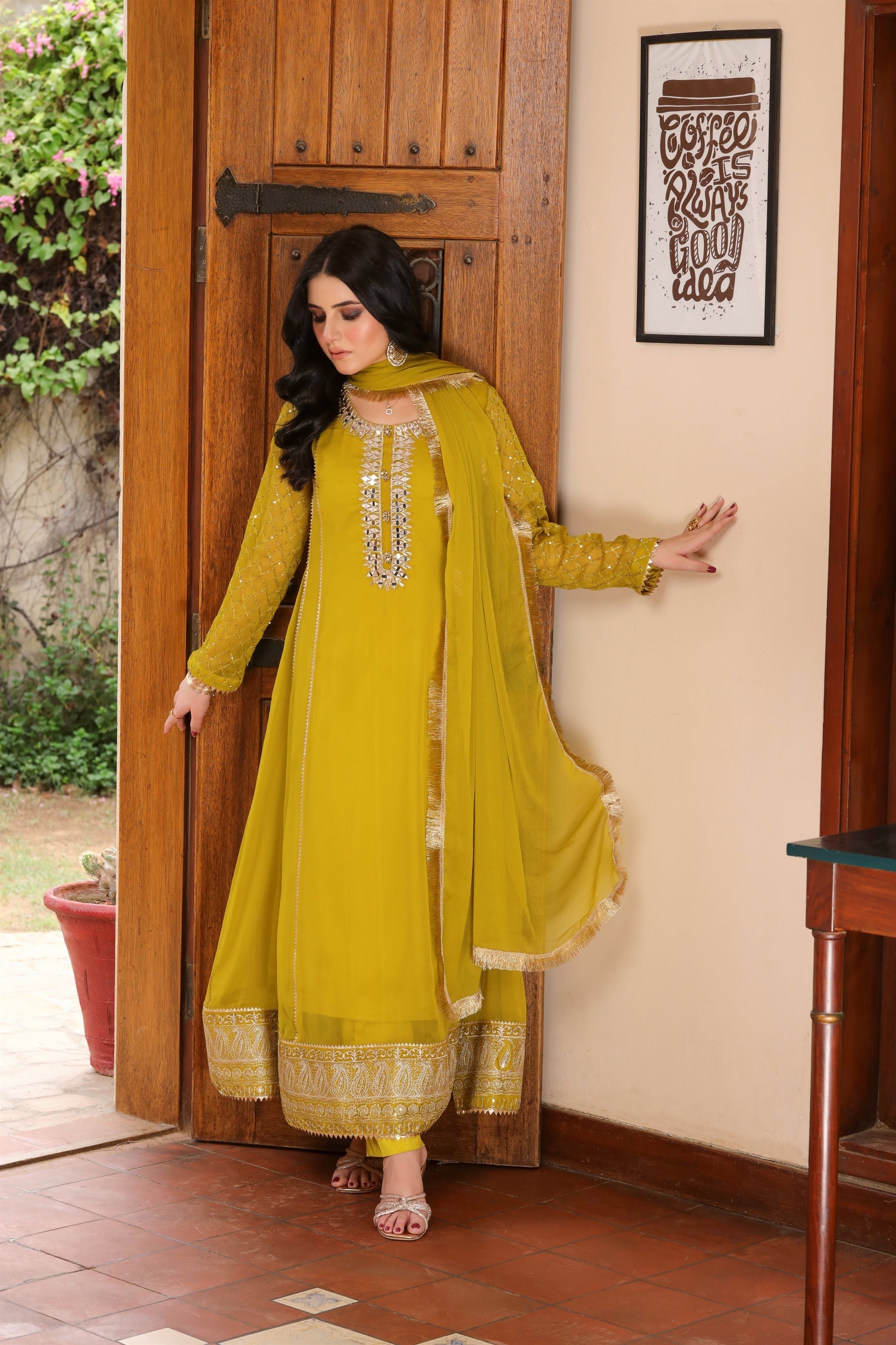 Manahils Stitched Formals Kurti 123