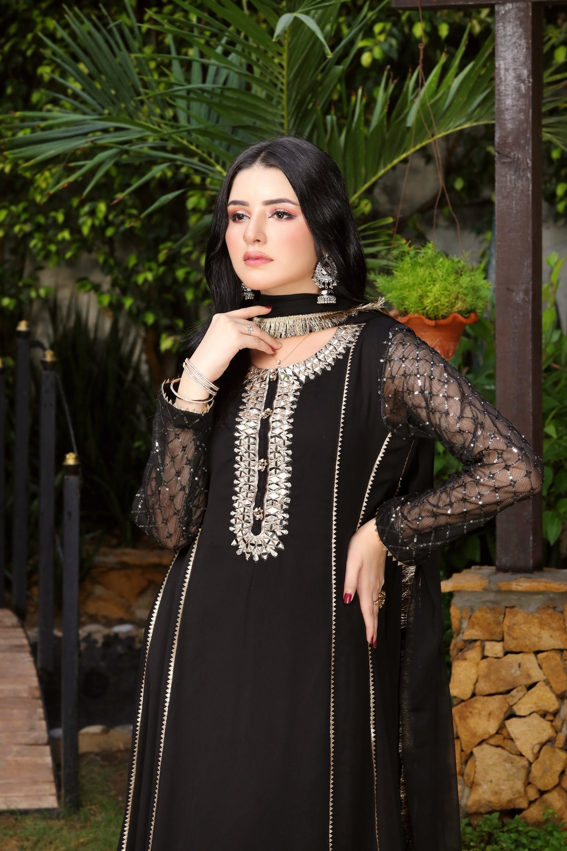 Manahils Stitched Formals Kurti 123