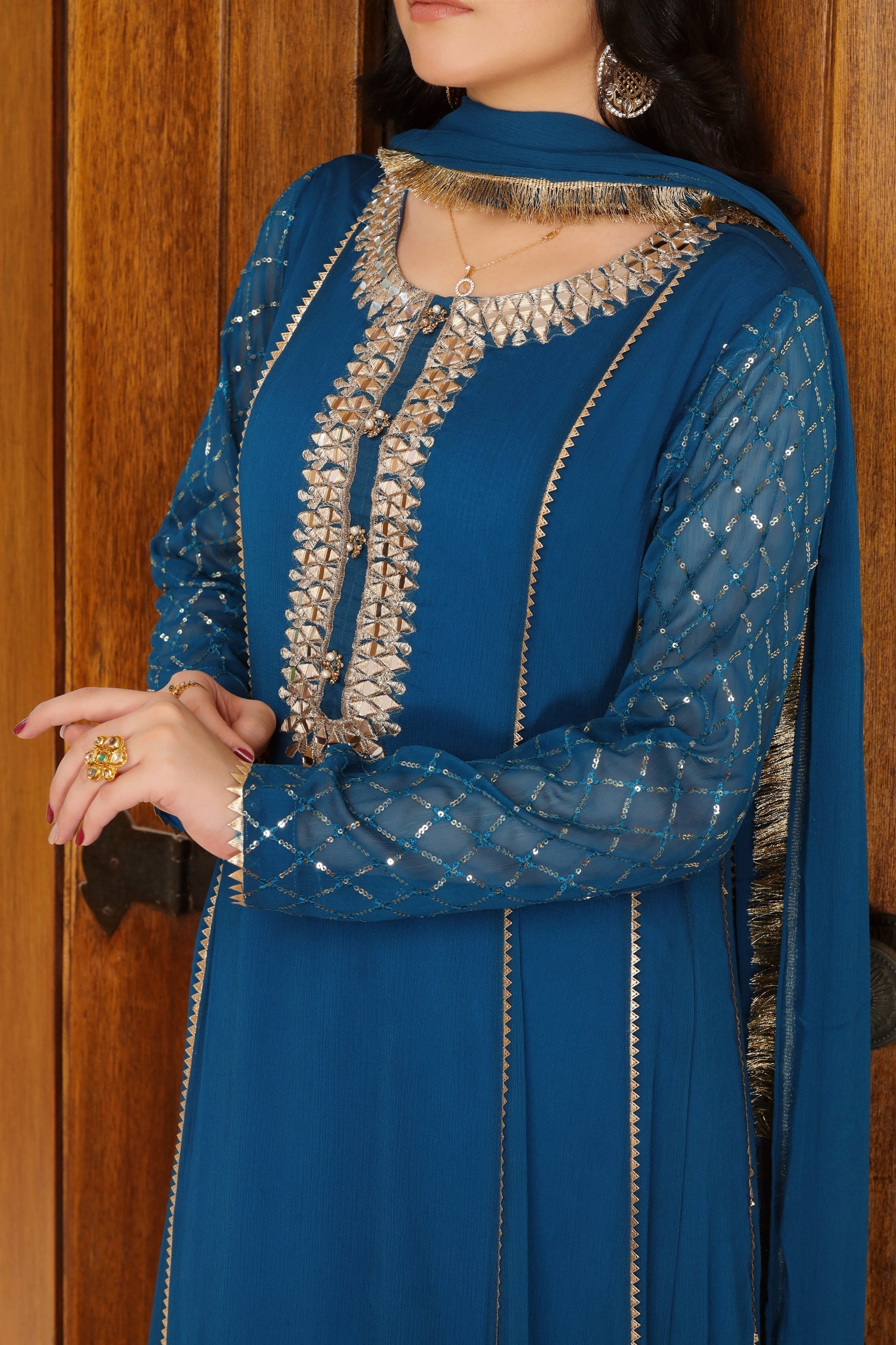 Manahils Stitched Formals Kurti 123