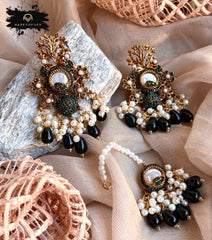 Made For Her-Seraya Festive Earrings & Tikka Set - KAT1035