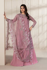 Bayaan By Zarif Unstitched 3 Piece Luxury Chiffon Edit Suit-03-Siyaan