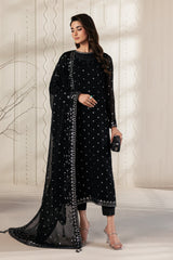Bayaan By Zarif Unstitched 3 Piece Luxury Chiffon Edit Suit-07-Siyara