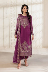 Bayaan By Zarif Unstitched 3 Piece Luxury Chiffon Edit Suit-08-Swabi