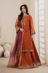 Bayaan By Zarif Unstitched 3 Piece Luxury Chiffon Edit Suit-02-Sunoor