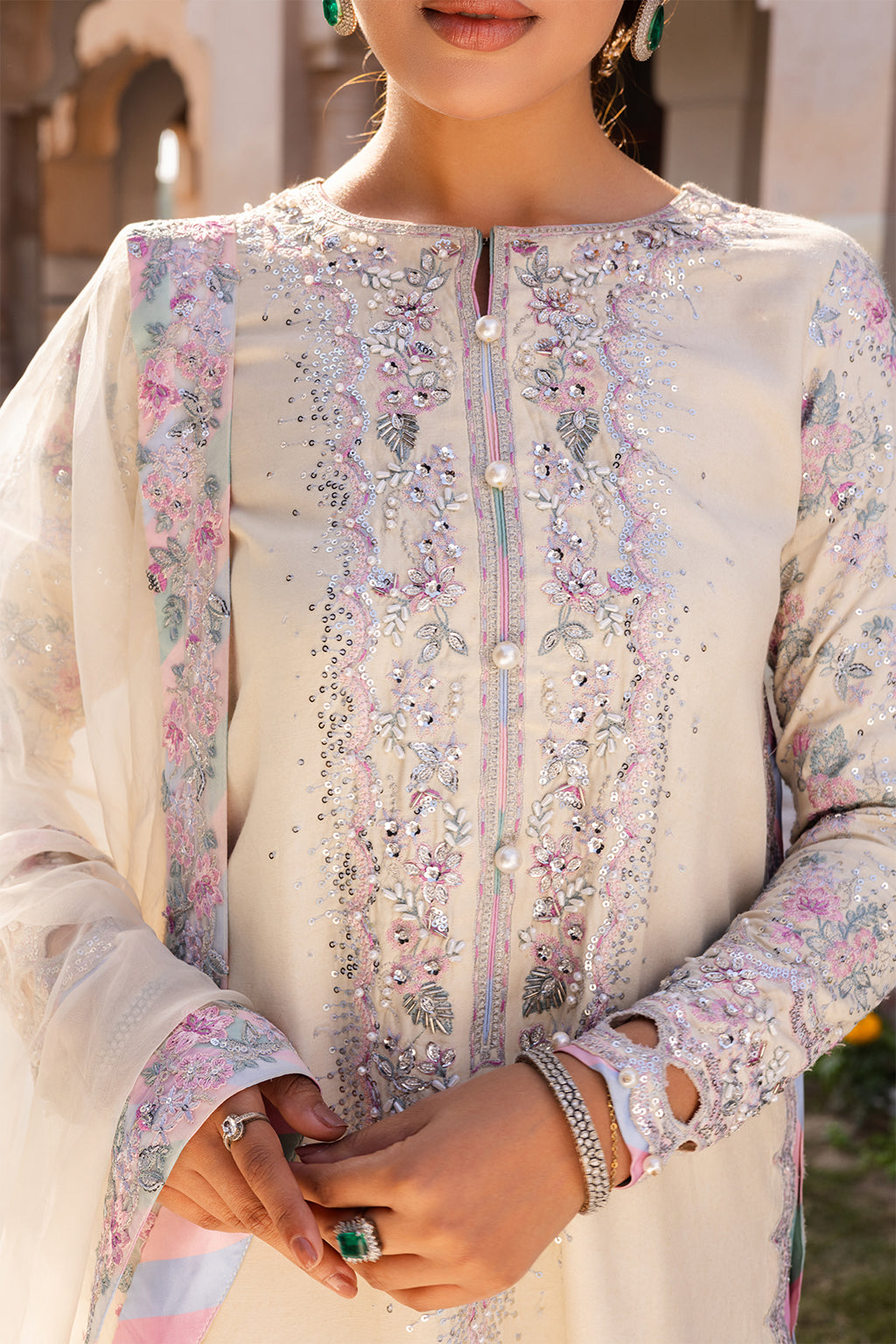 Jahan By Meeral Unstitched 3 Piece Formals Collection'2025-HOOR