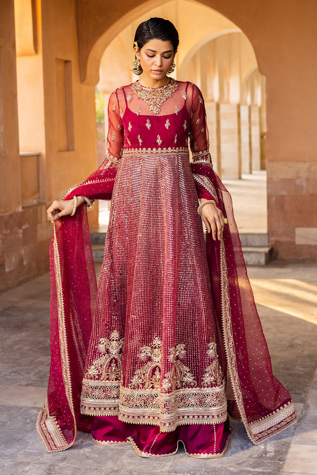 Jahan By Meeral Unstitched 3 Piece Formals Collection'2025-GULAAL