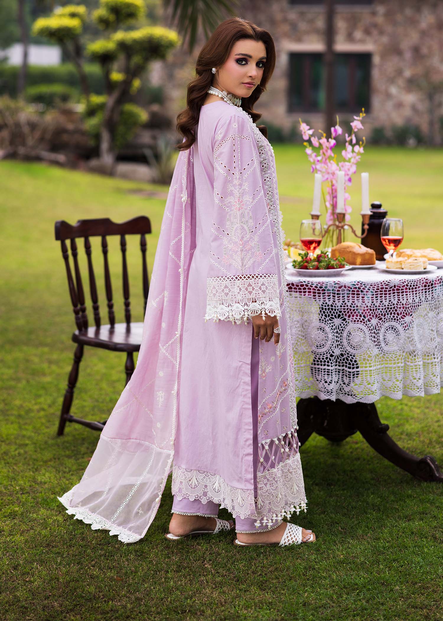 Bloom & Beyond - Paras By Pasha Unstitched 3 Piece Lawn Collection'2025-Orchid Bloom