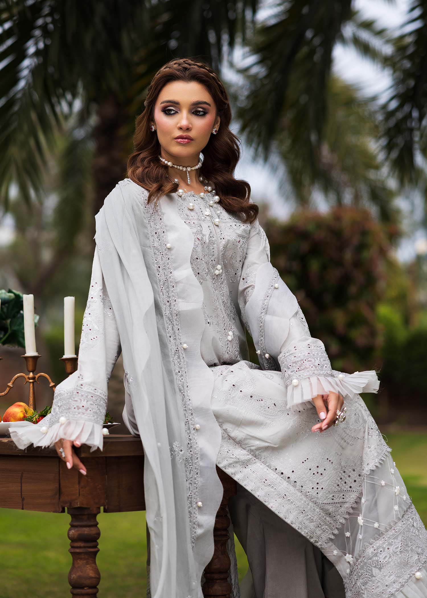 Bloom & Beyond - Paras By Pasha Unstitched 3 Piece Lawn Collection'2025-Ash Bloom