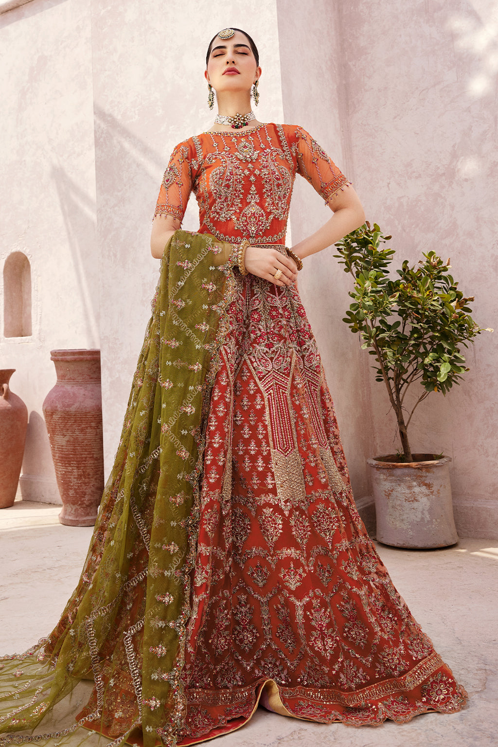 Mirha By Emaan Adeel Unstitched 3 Piece Wedding Edition Vol-02 Collection'2024-MH-208