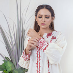 Urban Cut 1 Piece Cotton Embroidered Co- Ord Set