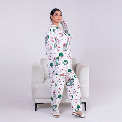 Urban Cut 2 Piece PJ Suit- Cotton Comfy Flannel ( Shirt + Trouser)