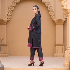 Urban Cut 2 Piece Cotton Embroidered Co- Ord Set