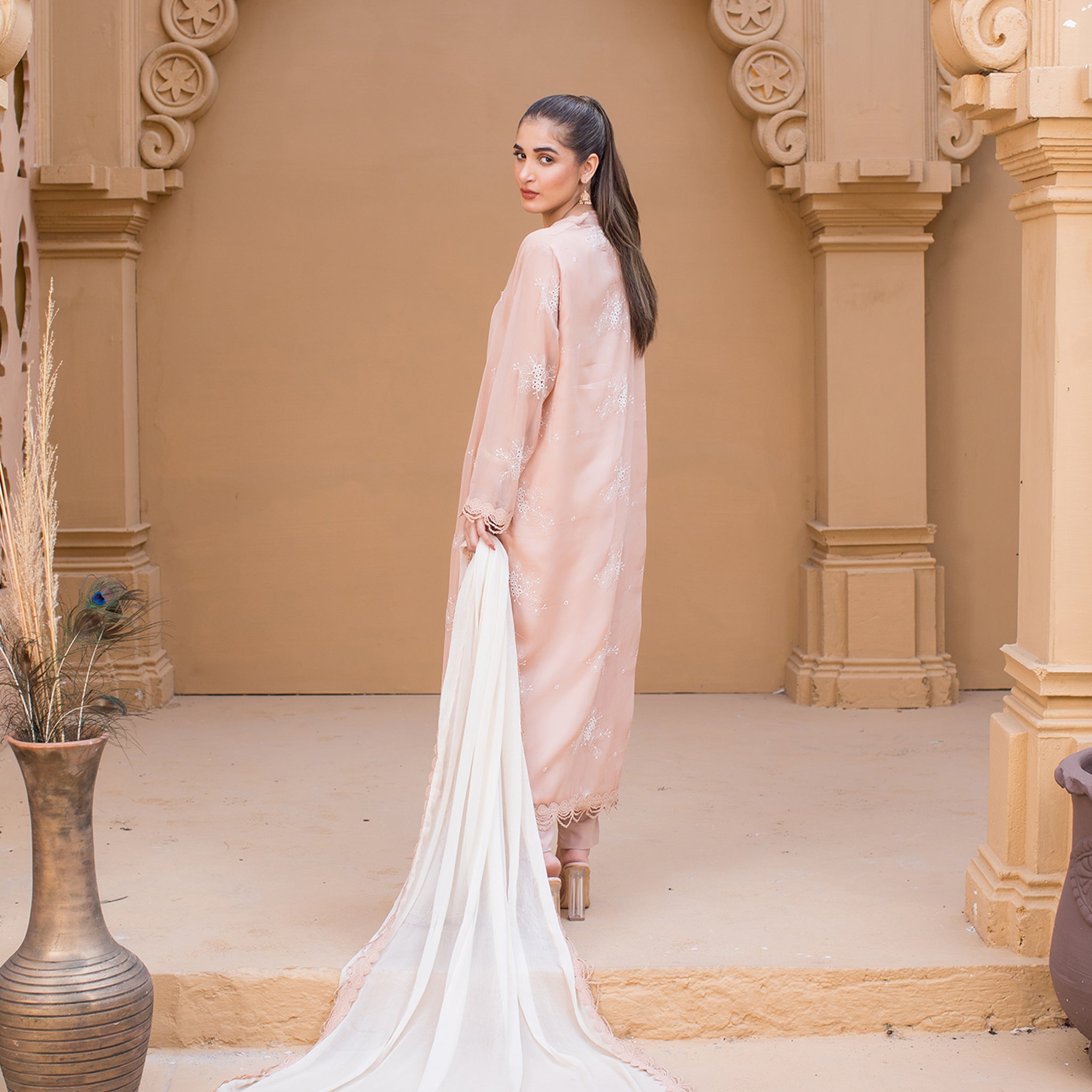 Urban Cut 3 Piece Embroidered Suit