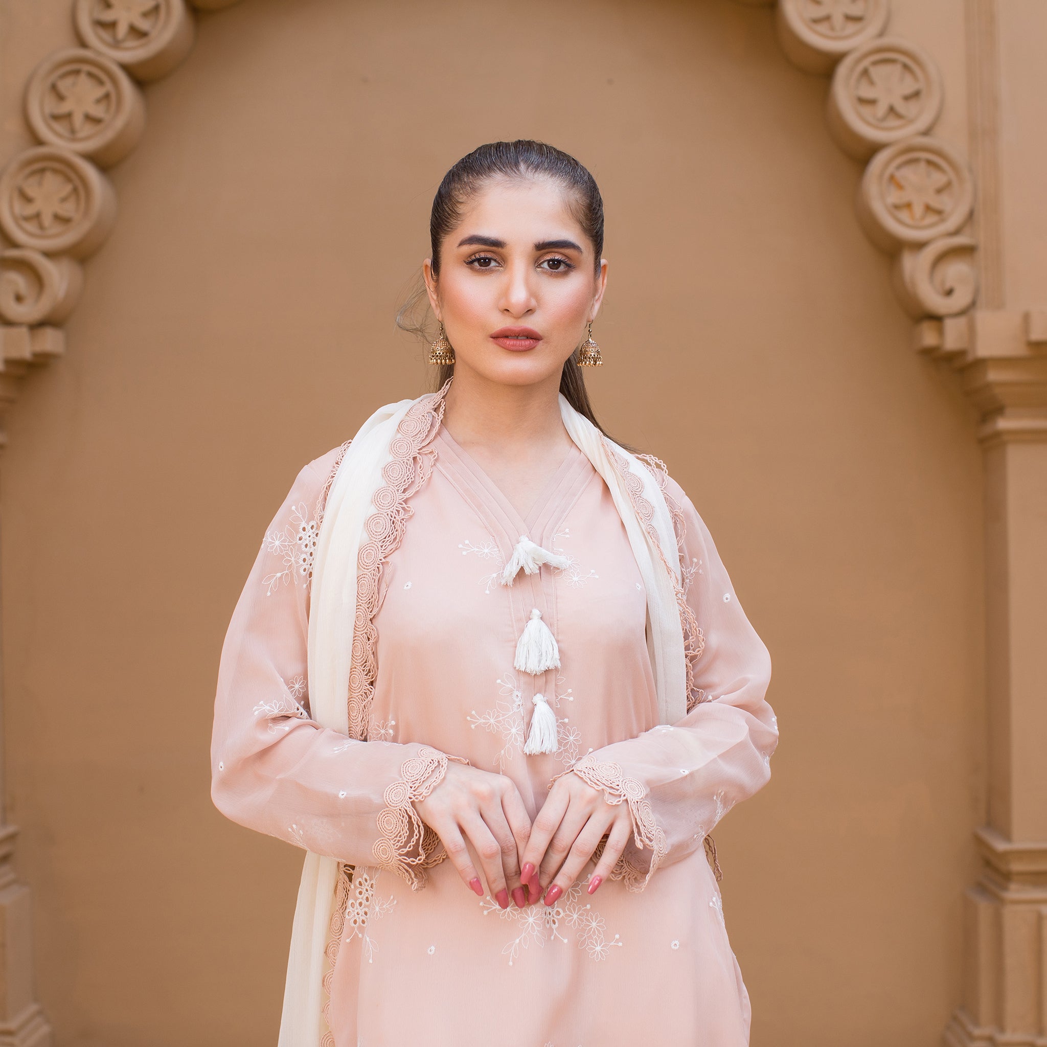 Urban Cut 3 Piece Embroidered Suit