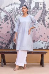 Urban Cut 1 Piece Cotton Chambray Embroidered Shirt