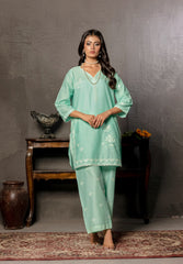 Abeera Exclusive Stitched 2 Piece Premium Cotton Suit-FC-01