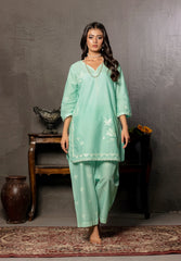 Abeera Exclusive Stitched 2 Piece Premium Cotton Suit-FC-01
